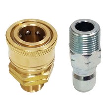 Proven Part 3/8" Male Quick Connect Plug, 3/8" Quick Connect to 3/8" MNPT