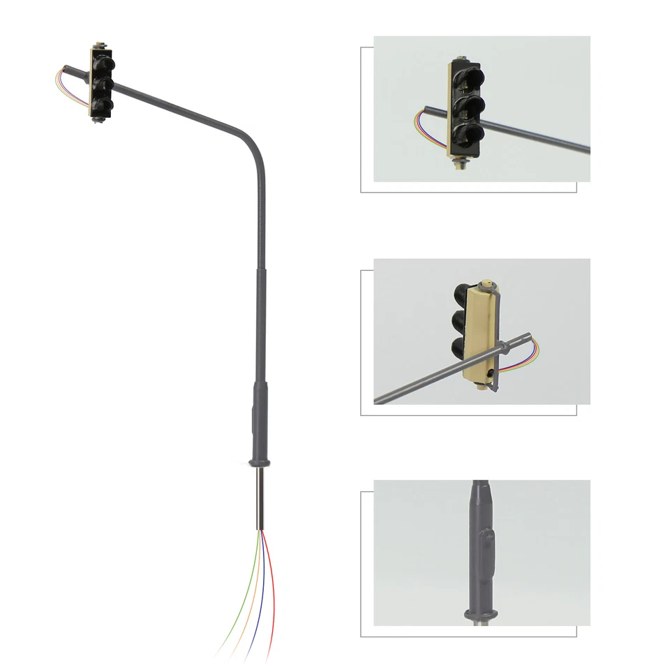 Evemodel N Scale Traffic Lights Block Hanging Signals for Model Layout Pack of 2 - Image 3 of 4