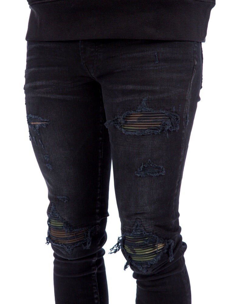 Amiri MX1 Camo Leather Patch Jeans Aged Black | eBay Amiri MX1 Camo Leather Patch Jeans Aged Black | eBay