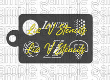 Basketball Lakers - Face Painting STENCIL