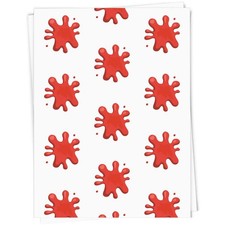 Geschenkpapier/Geschenkanhänger "Cartoon Blutfleck" (GI052884)