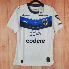 Puma CF Monterrey Rayados Soccer Jersey Sz M Medium White BBVA