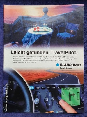 Blaupunkt High-End Car Stereo with Navigation System TravelPilot Advertising from 1976