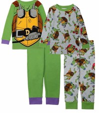 Teenage Mutant Ninja Turtles Toddler Boy's Donatello Glow-in-the-Dark Pajama Set