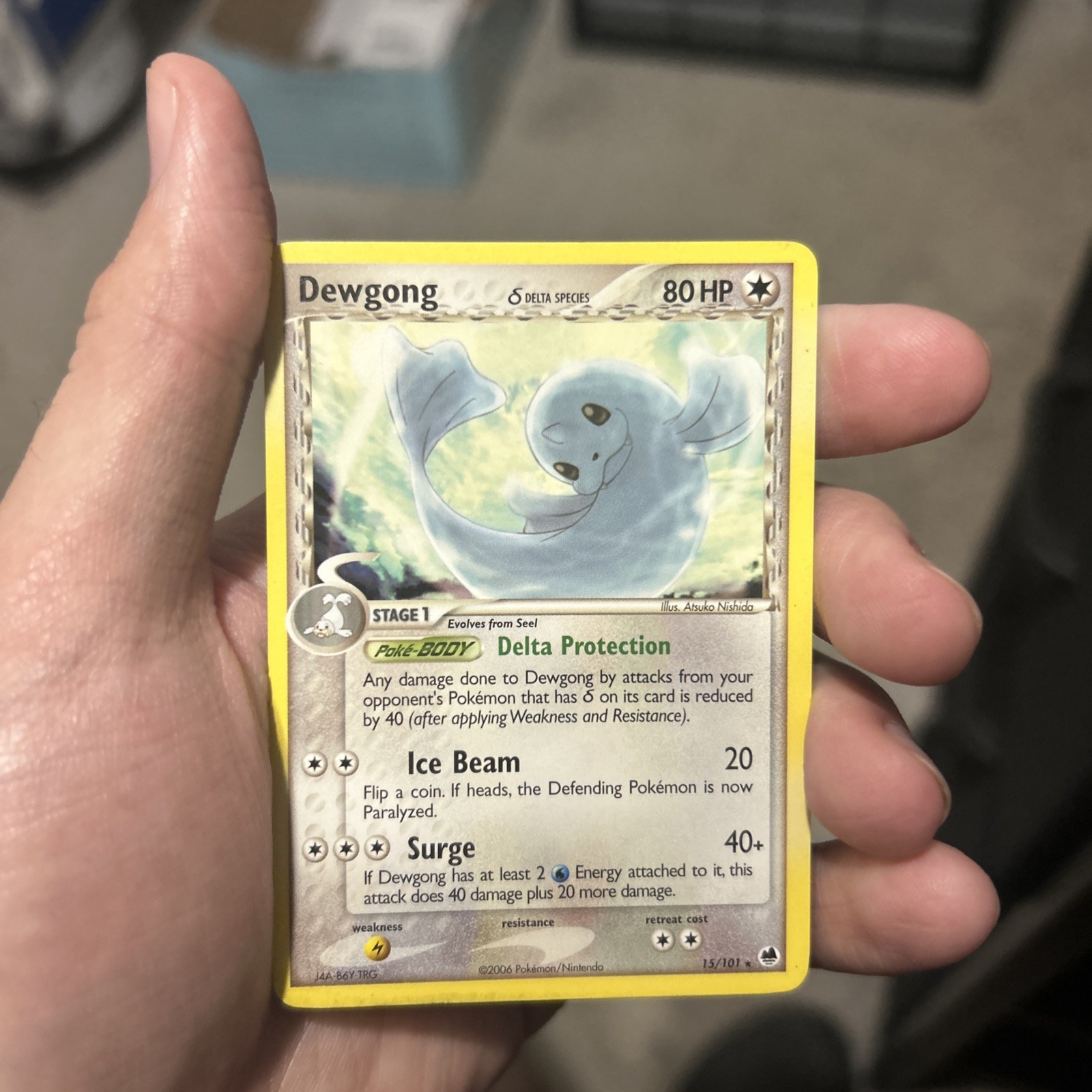 Pokemon Card Dewgong (Delta Species) Rare Dragon Frontiers 15/101