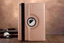 Smart Case Cover Luxury Bling Folio PU Leather For Apple iPad 360 Rotating Stand