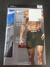 Nike Men  s XL Essential Micro Boxer Brief 3-Pack Dri-Fit Smooth, Sweat-Wicking