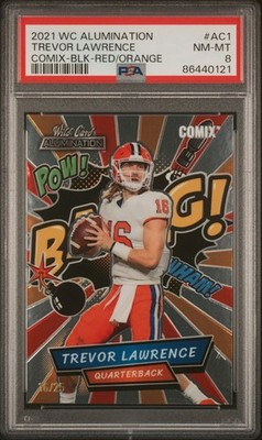 2021 TREVOR LAWRENCE WILD CARD COMIX  PSA {8} MINT #16/25