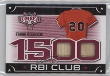 2021 Leaf Lumber The 1500 RBI Club Relics Red 5/7 Frank Robinson HOF 0zd3