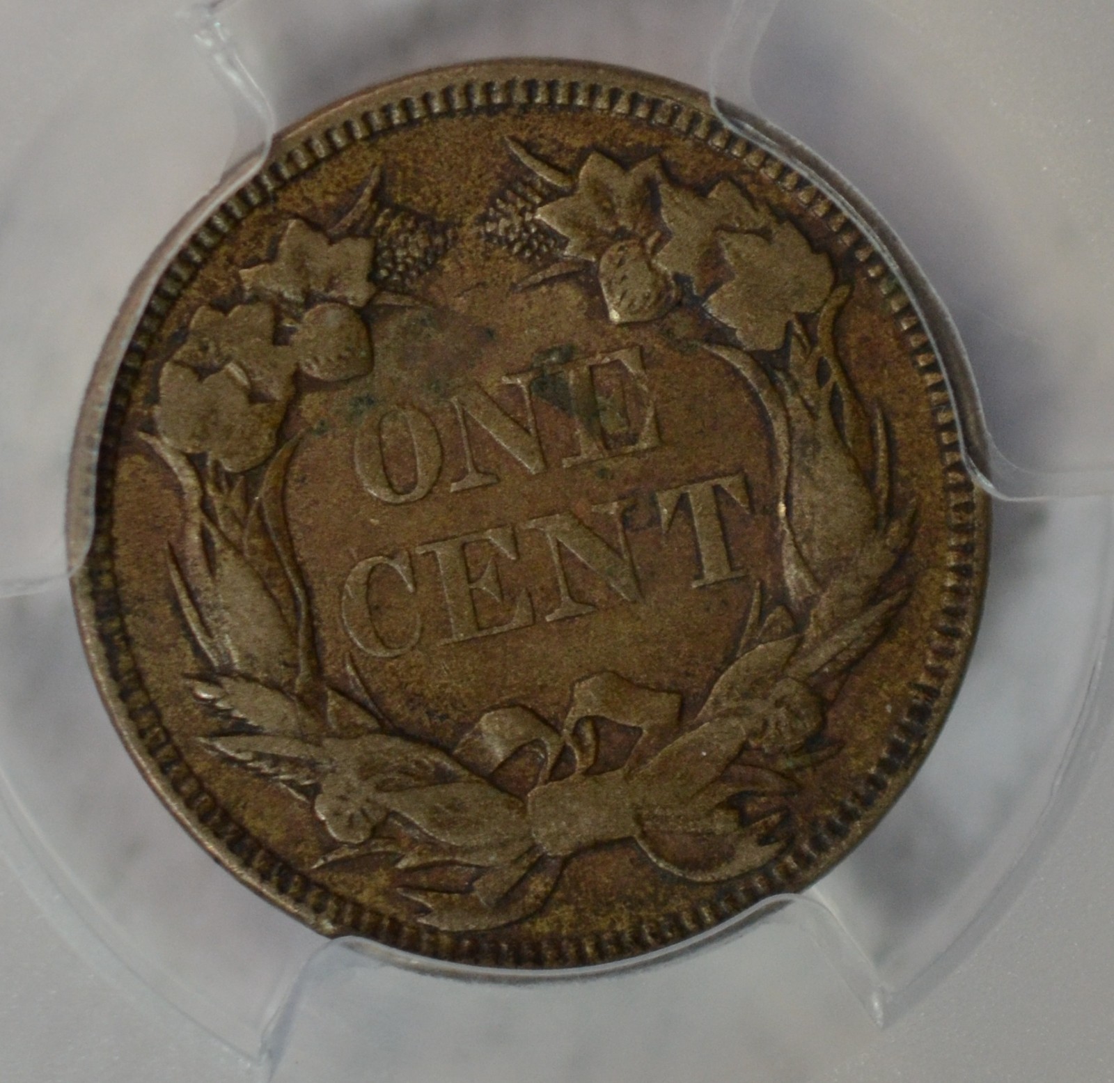 1858 Flying Eagle cent, Large Letters, PCGS XF40