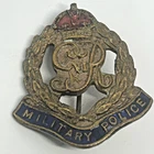 WW2 Military Police Enamel Brass Sweetheart Brooch George VI Armed Forces Badge
