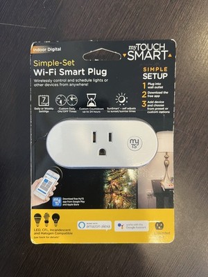 My Touch Smart Wi-Fi Smart Plug Wireless Control Custom Timer Indoor Digital