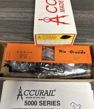 Accurail HO Kit #5811 50’ Welded Plug Door Box Car D&RGW NOS