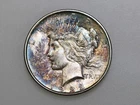 1923-D $1 PEACE SILVER ONE DOLLAR TONED