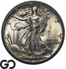 1944 Walking Liberty Half Dollar, Lustrous Choice BU++ — photo 1