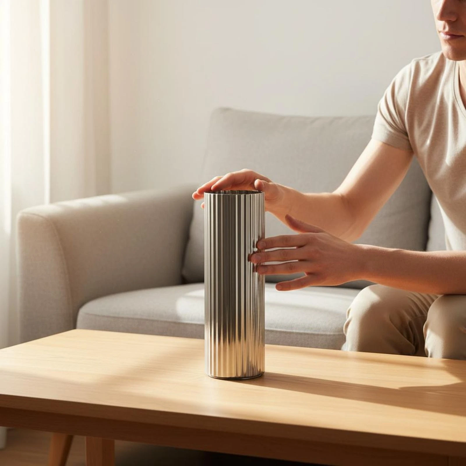 Stainless Steel Vase Long-Lasting Material Home Decor Minimalist Design