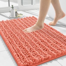 Bathroom Rugs Mat 24x16, Extra Soft Absorbent Chenille Bath Rugs, Non Slip
