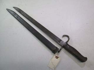 WWII JAPANESE BAYONET AND SCABBARD TOKYO ARSENAL MARKED BRIGHT BLADE #L35