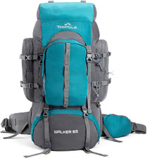 Walker 55L Internal Frame Rucksack for Hiking | Rain Cover | Water Repellent | L