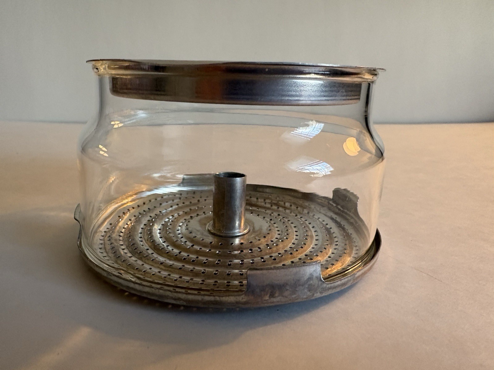 Vintage Pyrex 6 Cup Coffee Pot Percolator Replacement Glass Basket/Lid &Strainer