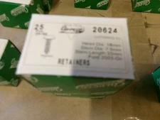 LOT OF 25 AU-VE-CO PRODUCTS 20624 RETAINERS