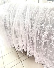 Edle Spitzengardine 5,80 x 1,37 m – nie aufgehängt für Stange oder mit Röllchen 