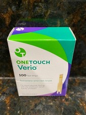 OneTouch Verio Glucose Blood Test Strips 100 Count New SEALED Expired 02/28/2025