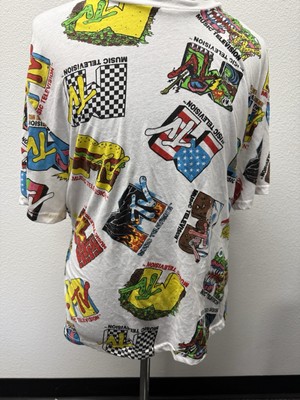 MTV 90's Themed Classic Retro Logo T-Shirt - Size XXL