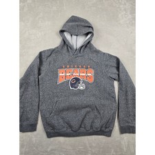 Chicago Bears Hoodie Youth XL Gray NFL Team Apparel Graphic Fleece Sweatshirt