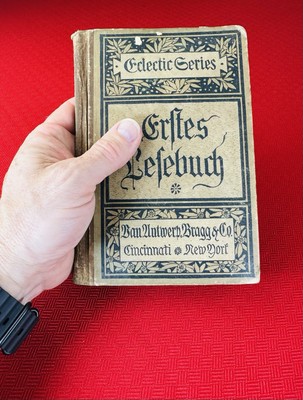 1886 Erstes Lesebuch German Reader Eclectic Series Van Antwerp