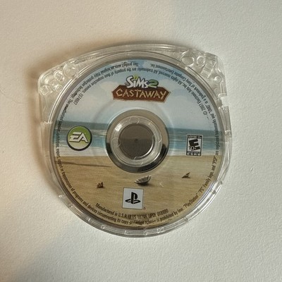 Sims 2 Castaway PSP Disk Only Sony Playstation Portable - No Case UMD