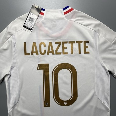 15-16Y/176 SIZE LYON ADIDAS 2023/2024 SOCCER HOME JERSEY #10