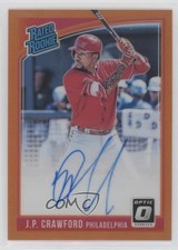 2018 Panini Donruss Optic Orange Prizm 23/75 JP Crawford #RRS-JP Auto 0as9