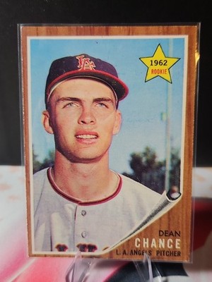 1962 TOPPS DEAN CHANCE #194 RC ROOKIE ANGELS 