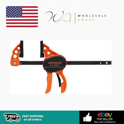 Jorgensen 33804 E-Z HOLD 4-Inch Hobby/Craft Clamp, black/brown