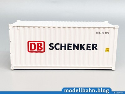 Weißer 20ft Container ''DB Schenker'' in 1:87 (H0)