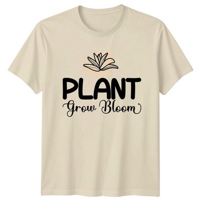 Plant Grow Bloom Damen T-Shirt Zimmerpflanze Gartenarbeit Geburtstag Geschenk für Sie