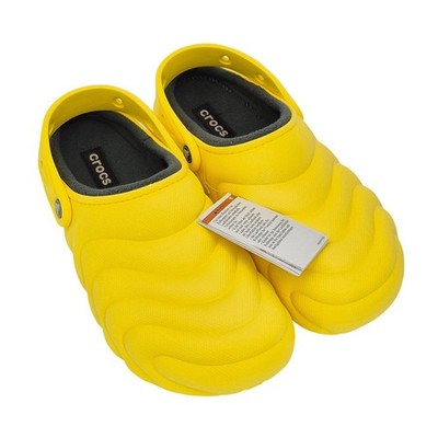 Crocs Classic Lined Overpuff Clogs Cyber Yellow Adult 