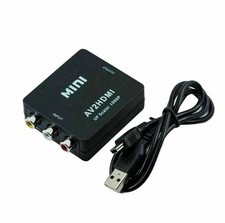 AV to HDMI Adapter Converter Full HD 1080P 4K Video Audio TV 3 RCA CVBS HDMI