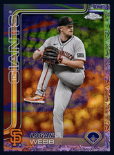 Topps BUNT 2025 Topps Chrome Gilded Base. Logan Webb SP  San Fran Giants DIGITAL