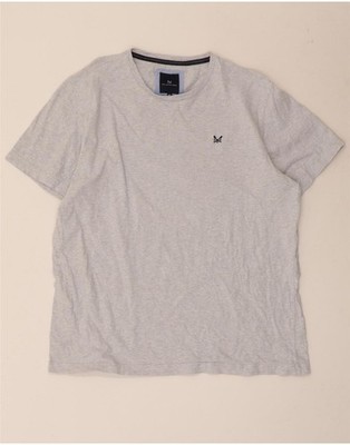 Crew Clothing Herren T-Shirt Oberteil XL Blau Gefleckt Baumwolle OG14