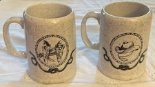 Vintage Western Cowboy Stoneware Coffee Mug S...