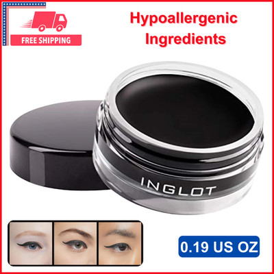 INGLOT AMC Eyeliner Gel 77 | Gel Eyeliner Matte | Black Eyeliner | 0.19 US OZ