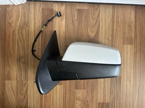 2014-2019 Chevy Silverado GMC Sierra Left DRIVER Side White Power Mirror OEM!!