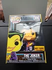 The Joker Blacklight Hot Topic Exclusive #370 Funko Pop In Protector