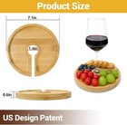 Mini Charcuterie Board with Wine Holder, Wine Glass Charcuterie Topper — photo 3