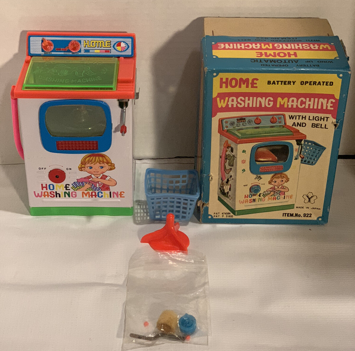 battery operated toy washing machine