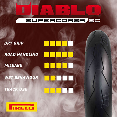 ゆ*様 Pirelli Diablo V3 SC1 120/70ZR17 202 Pirelli Diablo Superbike (SC1-V2) Front 120/70-ZR17 - MOTO-D