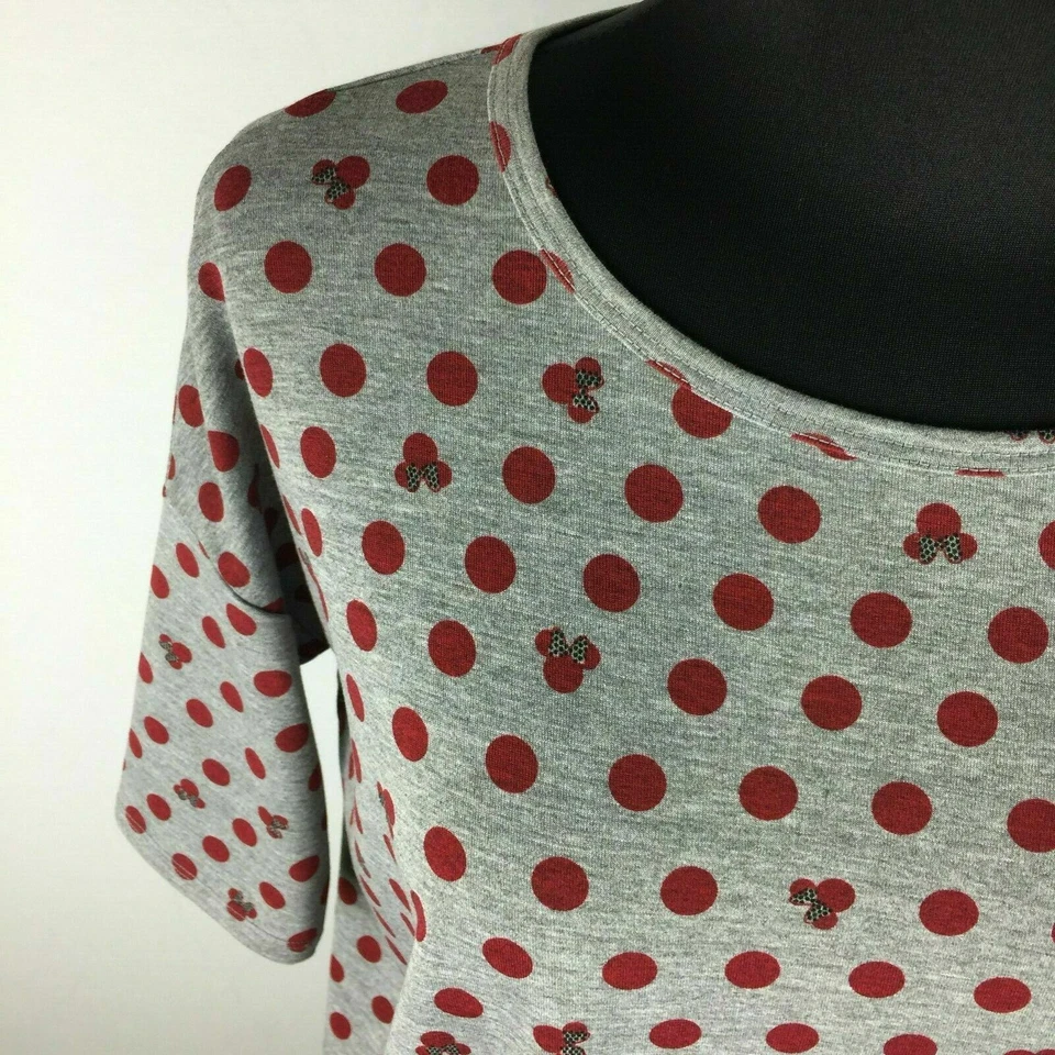 Top túnica lunares LuLaRoe Irma Disney para mujer XXS 2XS Minnie Mouse casi nuevo Foto 3 de 4