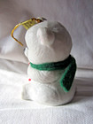 Bisque Porcelain Vintage Jasco Lil Chimers POLAR BEAR w/ CANDY CANE Christmas — photo 4
